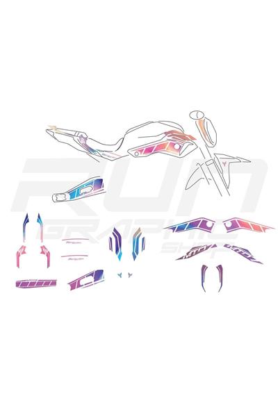 Yamaha MT 07 Compatible Hologram Sticker Set