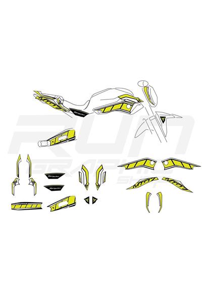Yamaha MT 07 Green Sticker Set