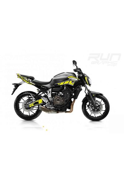 Yamaha MT 07 Green Sticker Set