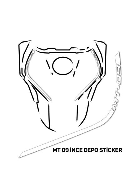Yamaha MT-09 2014–2019 Slim Fuel Tank Sticker