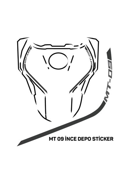 Yamaha MT-09 2014–2019 Slim Fuel Tank Sticker