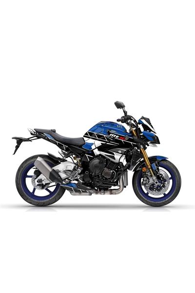 YAMAHA MT 10 Compatible BLUE STRİPED FULL STİCKER SET KIT