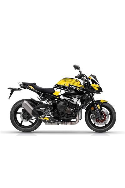 YAMAHA MT 10  Compatible YELLOW STRİPED FULL STİCKER SET KIT