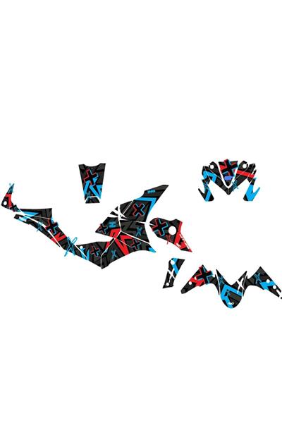 Yamaha MT-25 2019–2024 Double Colour 2 Full Body Sticker Kit – Includes Wheel and Head Stickers”