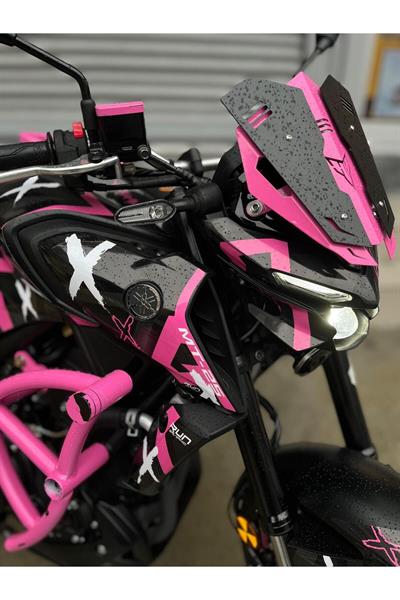 YAMAHA MT 25 2019-2024 DOUBLE COLOUR FULL BODY KİT STİCKER SET- JANT STİCKER-KAFA STİCKER BİRLİKTE