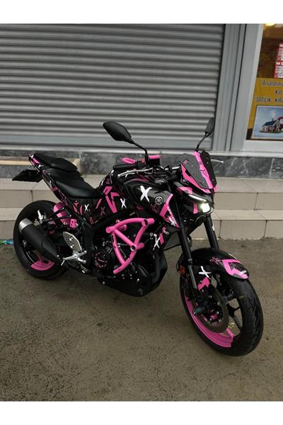 YAMAHA MT 25 2019-2024 DOUBLE COLOUR FULL BODY KİT STİCKER SET- JANT STİCKER-KAFA STİCKER BİRLİKTE
