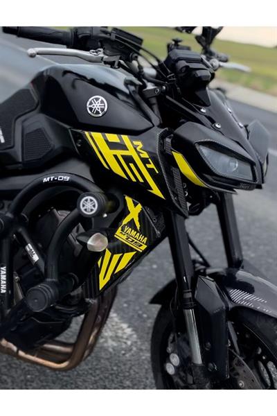YAMAHA MT09 2017-2020 Uyumlu MOTOSİKLET RADYATÖR KAPAK AİR STİCKER MODELİ MDL2