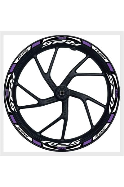 Yamaha R25 Mor Jant Şeridi Jant Içi Yazılı 17 Inç Takım Halinde
