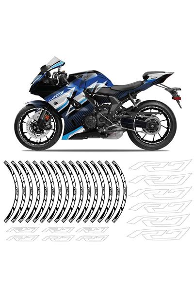 Yamaha R7 White Rim Stripe Sticker