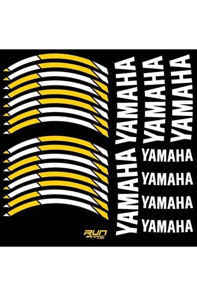Yamaha Yellow Rim Stripe Sticker Compatible