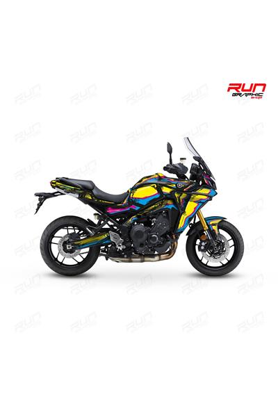 YAMAHA TRACER 9 CARTOON GRAPHİC KİT STİCKER SET