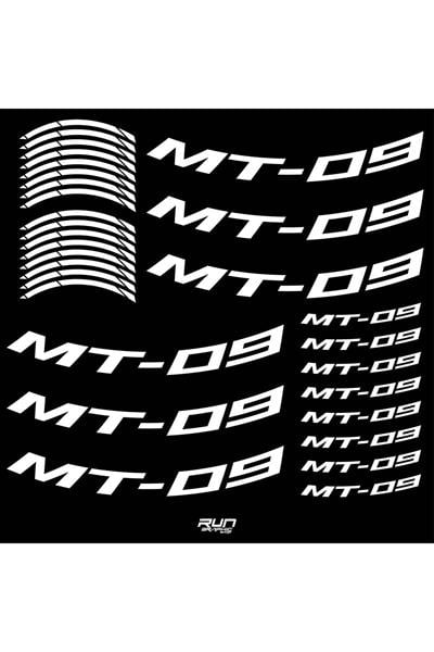 Yamaha YZF MT 09 Compatible White Rim Stripe Sticker