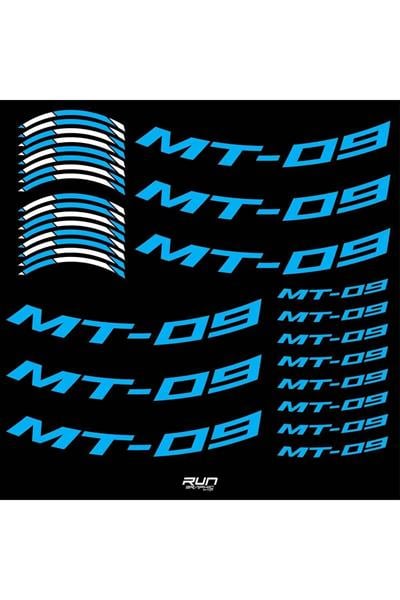 Yamaha YZF MT 09 Compatible Blue Rim Stripe Sticker