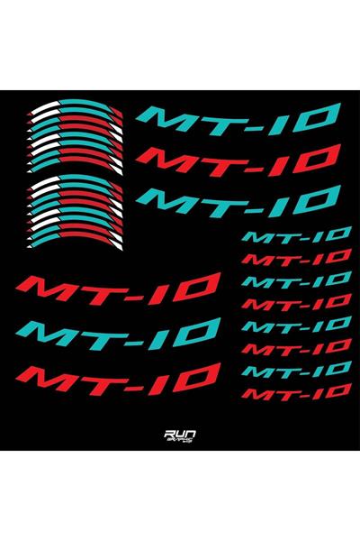 Yamaha YZF MT 10 Compatible Aqua Rim Stripe Sticker