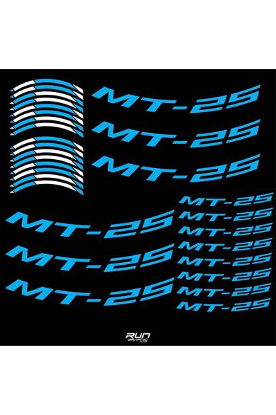 Yamaha YZF MT25 Blue Rim Stripe Sticker