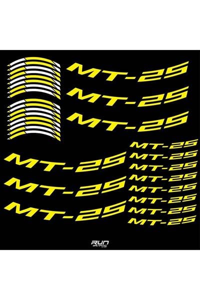 Yamaha YZF MT25 Yellow Rim Stripe Sticker
