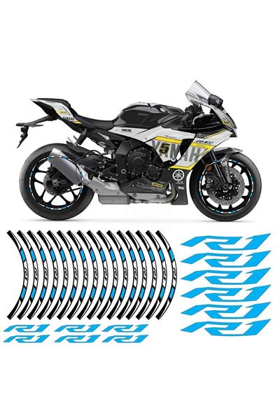 YAMAHA YZF R1 MAVİ JANT ŞERİDİ STİCKER