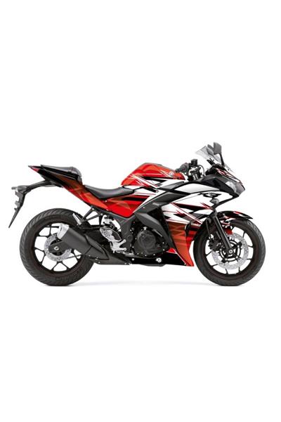 Yamaha YZF-R25 2014–2018 Green Wavy Full Body Covering Kit