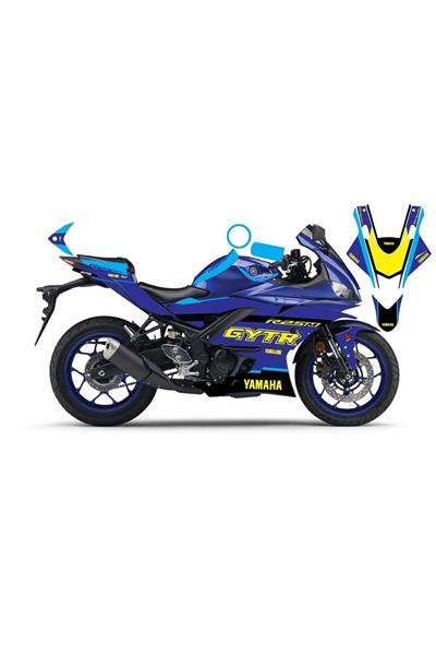 YAMAHA YZF-R25 2019–2024 GYTR FULL BODY STICKER SET COMPATIBLE