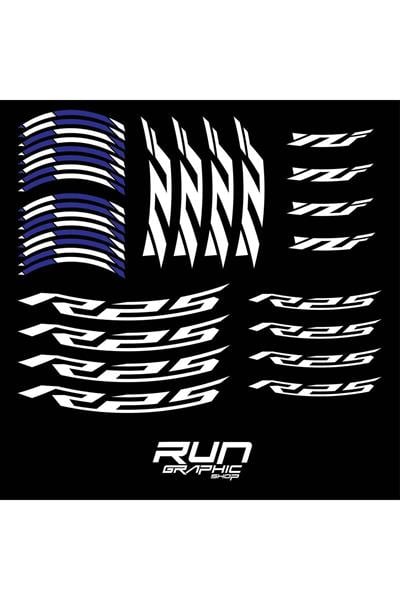 Yamaha YZF R25 Blue Rim Stripe Sticker