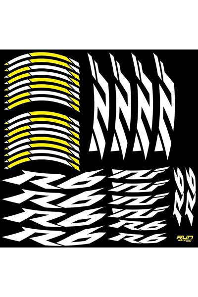 Yamaha YZF R6 Yellow Rim Stripe Sticker