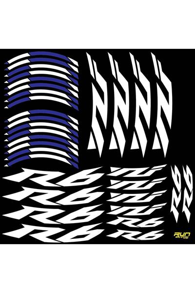 Yamaha YZF R6 Compatible Blue Rim Stripe Sticker