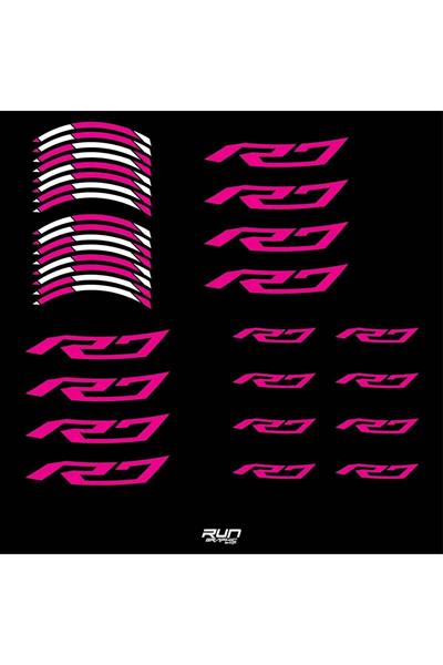 Yamaha YZF R7 Pink Rim Stripe Sticker Compatible