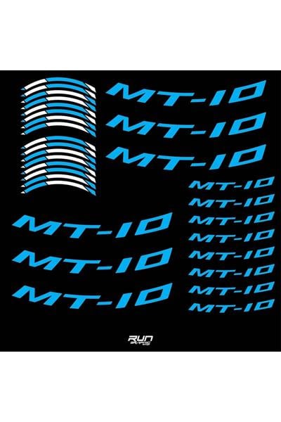 Yamaha YZF Compatible MT 10 Blue Rim Stripe Sticker