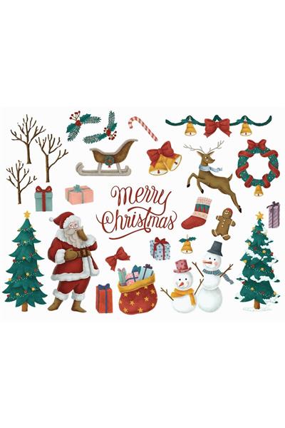 Christmas-Themed Sticker, Gift Package Sticker, Christmas Sticker Label – 30cm