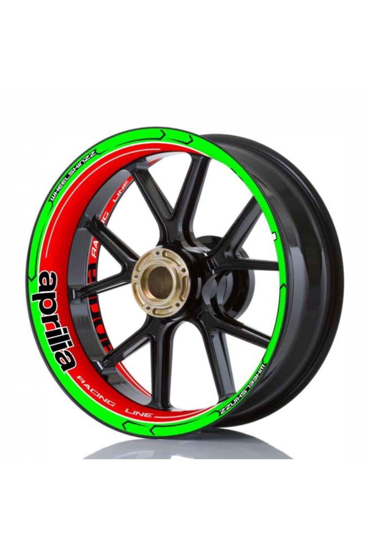 APRİLLA MOTOSİKLET JANT ŞERİDİ 17 INC Uyumlu STİCKER FULL TAKIM SET