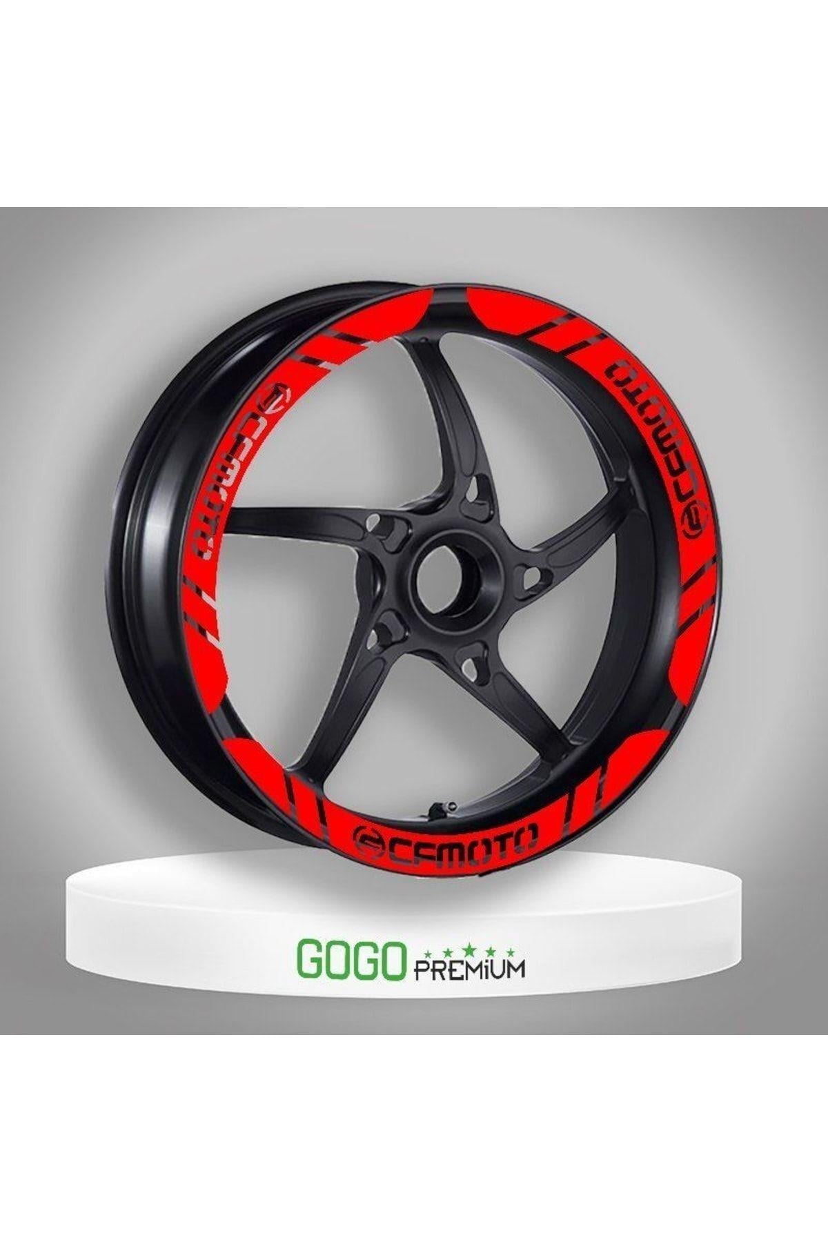 CF MOTO UYUMLU KIRMIZI 1 SET JANT ŞERİDİ