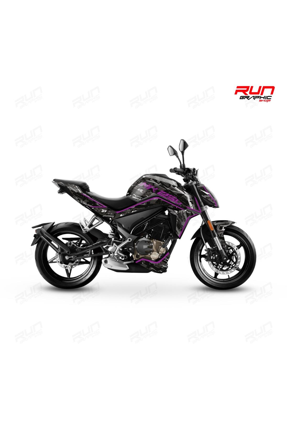 Cfmoto Nk250 2018-2022 Model Kamuflaj Full Sticker Set