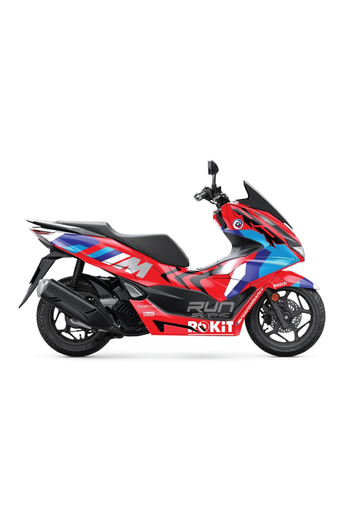 HONDA PCX 2021-2024 BMW RR KAPLAMA GRAFİK SETİ KİT