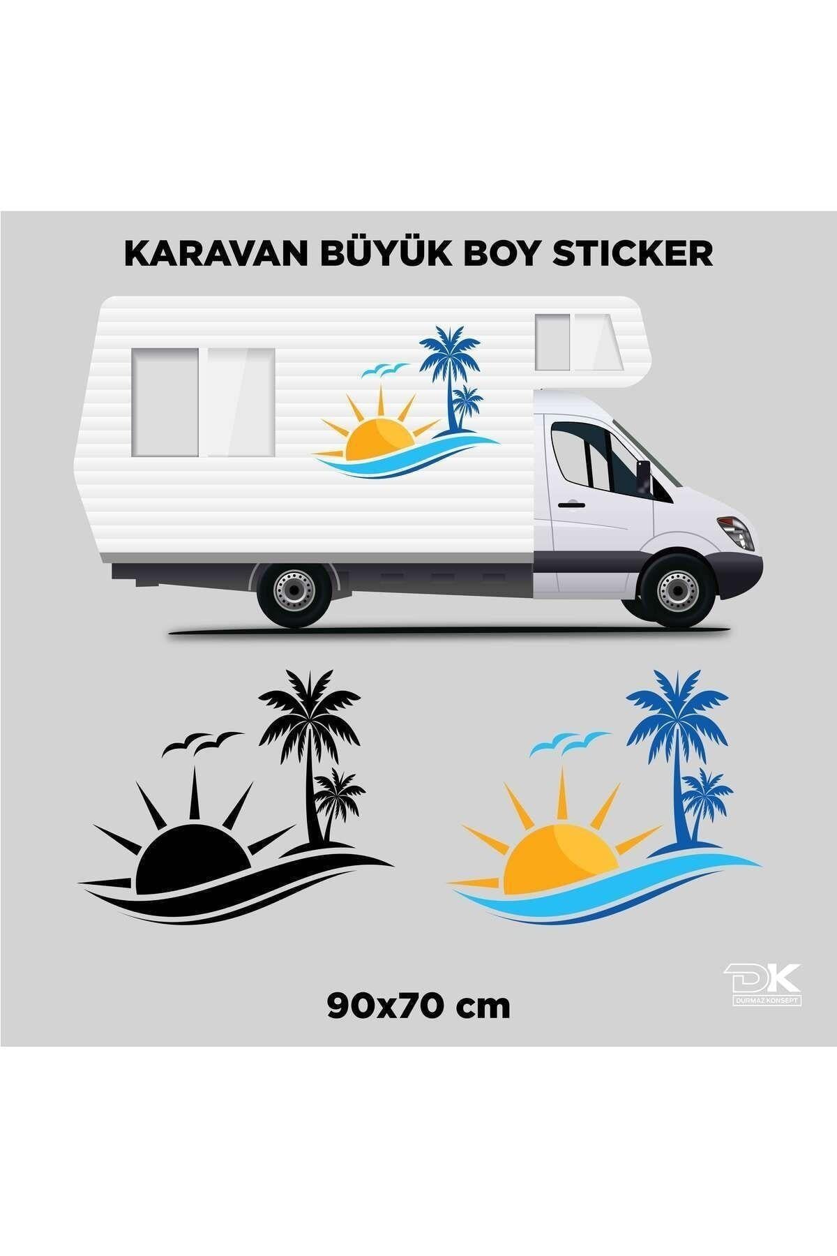 KARAVAN PALMİYE GÜNEŞLİ STİCKER