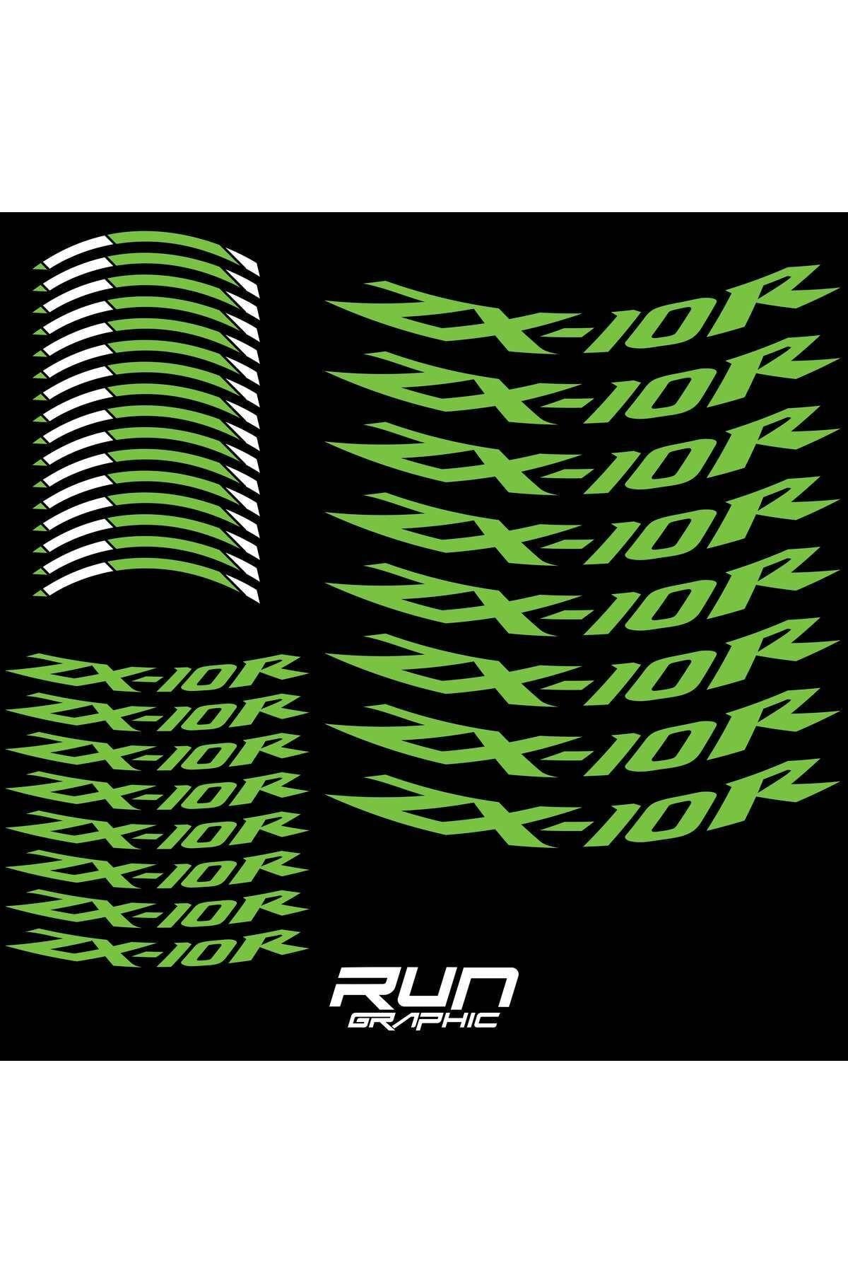 KAWASAKİ MOTORSİKLET ZX10R YEŞİL JANT ŞERİDİ JANT İÇİ YAZILI 17 INC