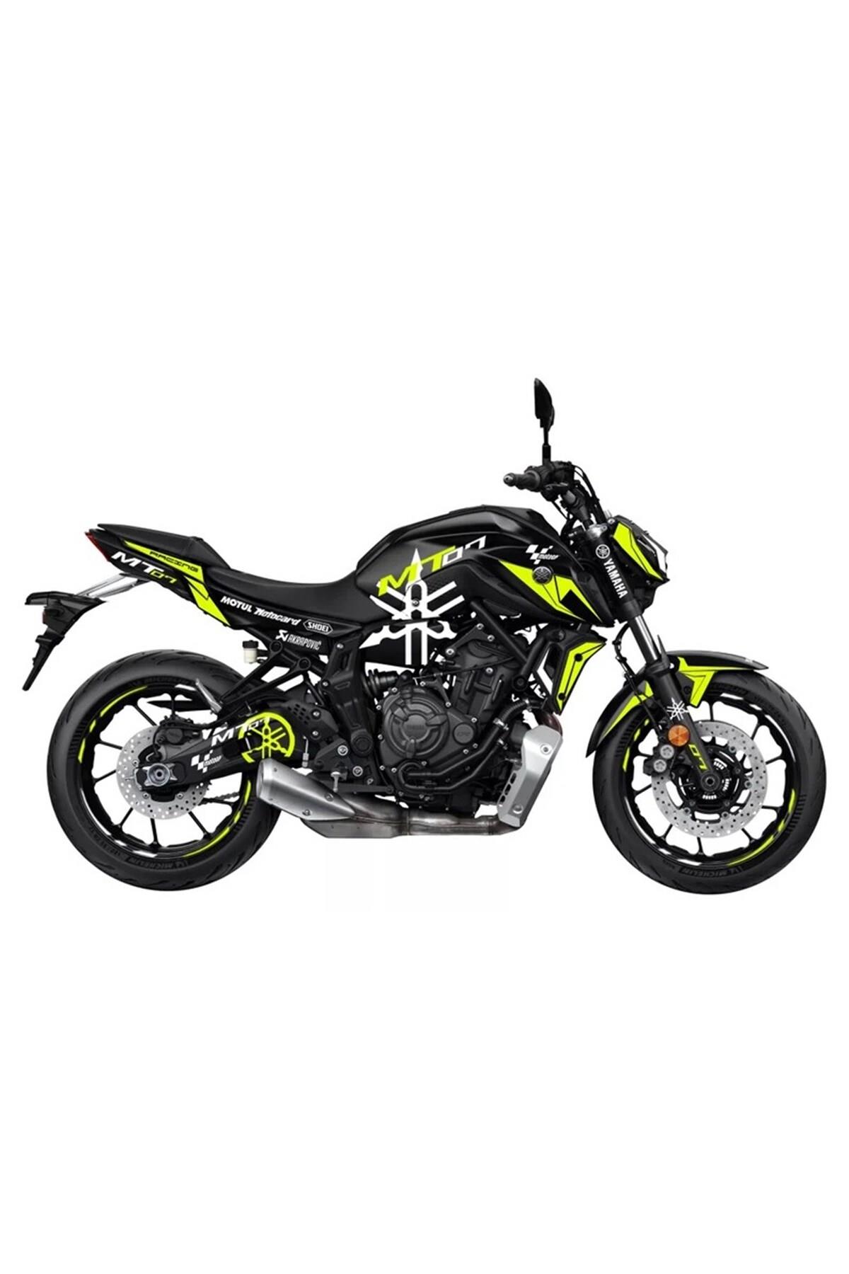 Mt-07 2017-19 Neon Sarı Sticker Etiket Modeli