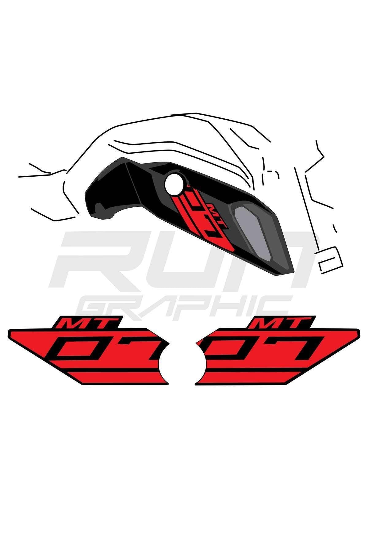 MT 07 2018-2019 KIRMIZI RAM AİR STİCKER