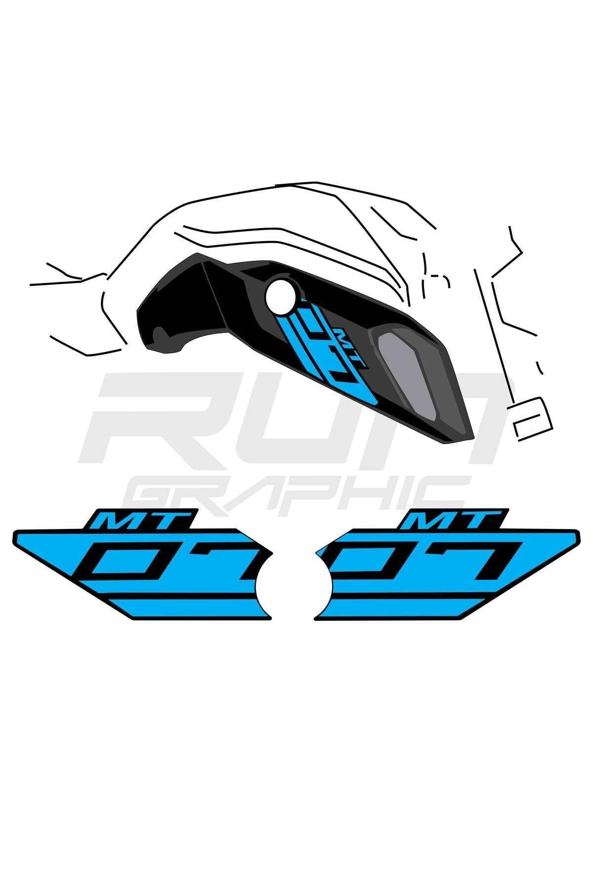 MT 07 2018-2019 MAVİ RAM AİR STİCKER