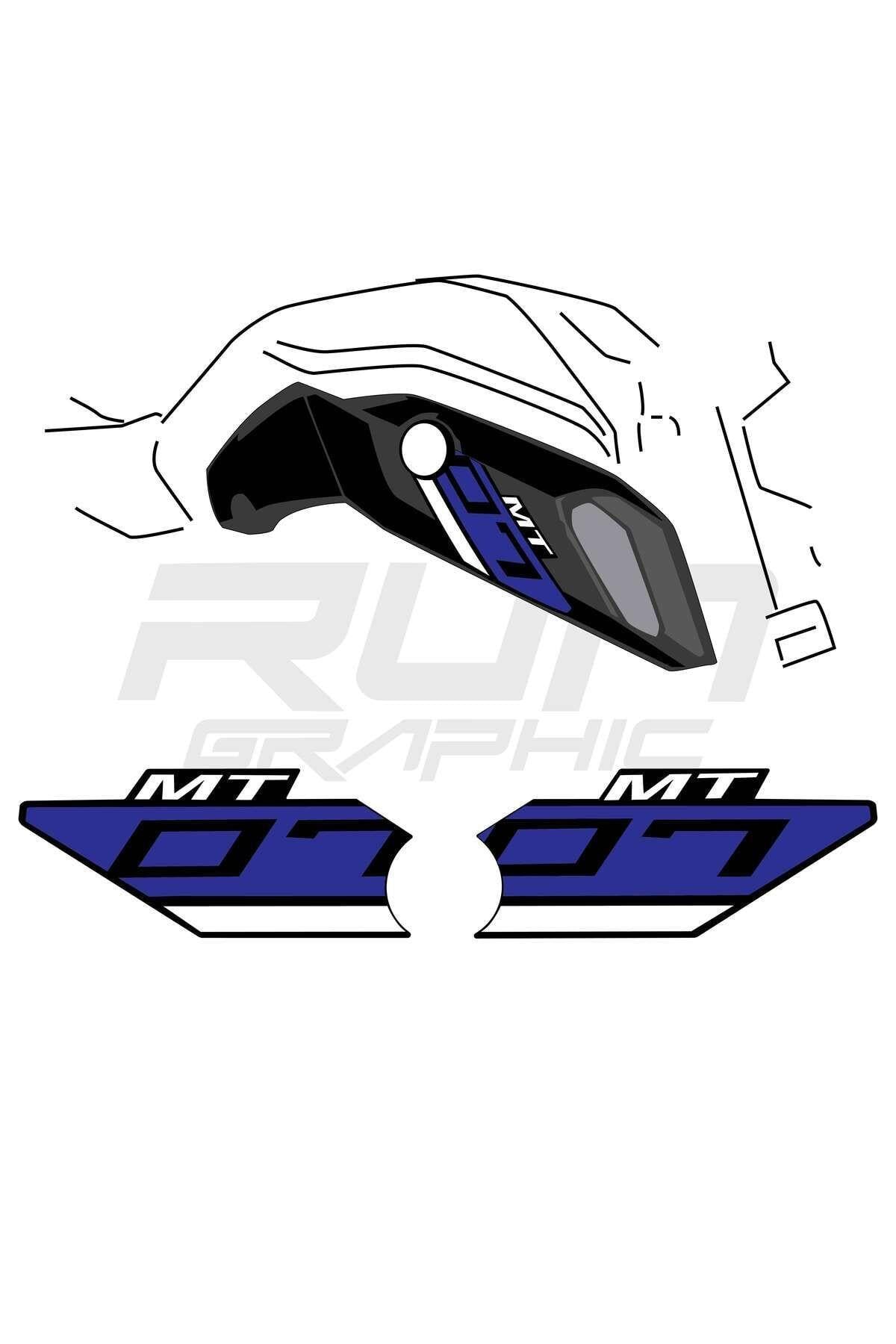 MT 07 2018-2019 RACE BLUE MAVİ RAM AİR STİCKER