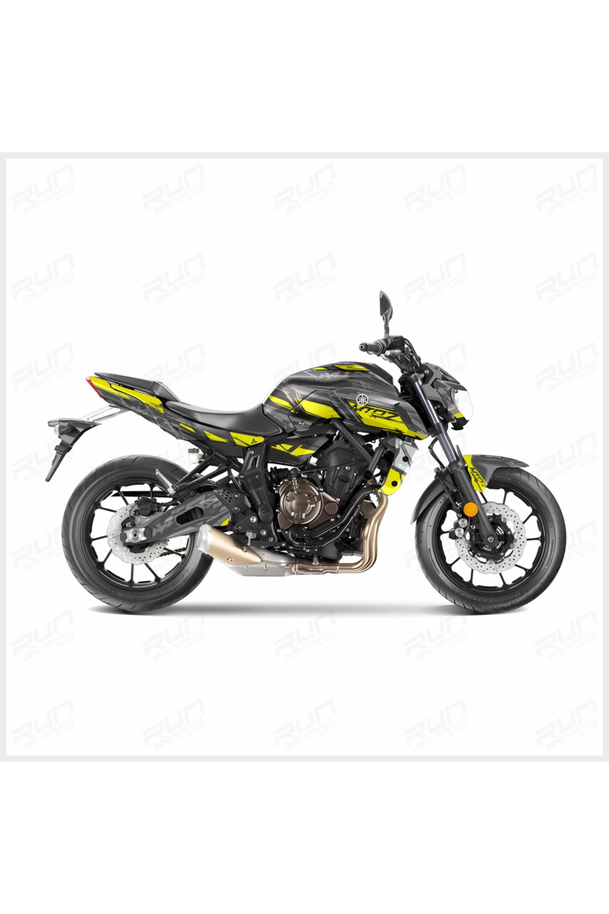 MT 07 NEON YEŞİL 2018 - 2019 FULL STİCKER KİT SET