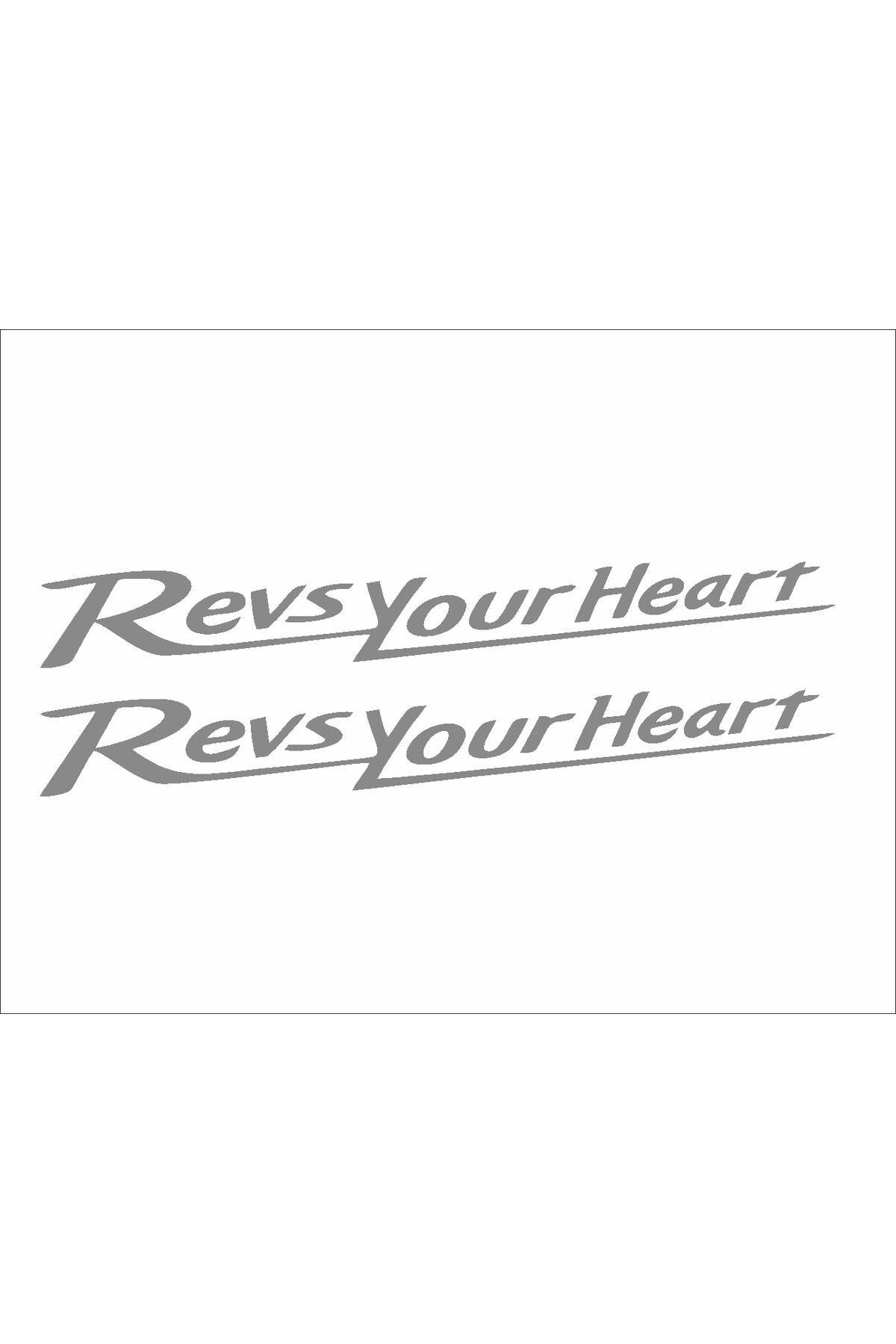 Revs Your Heart Sticker Yamaha Sticker 24cm*3cm 2 Adet