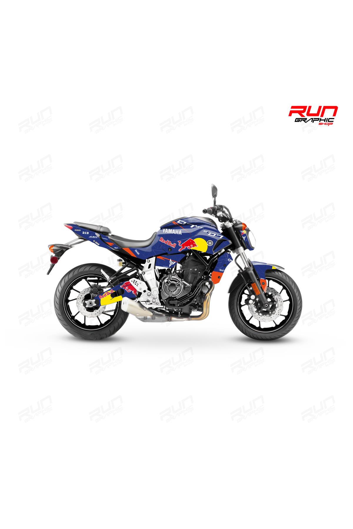 YAMAHA 2014-17 MT 07 REDBUL GRAPHİC KİT STİCKER SET