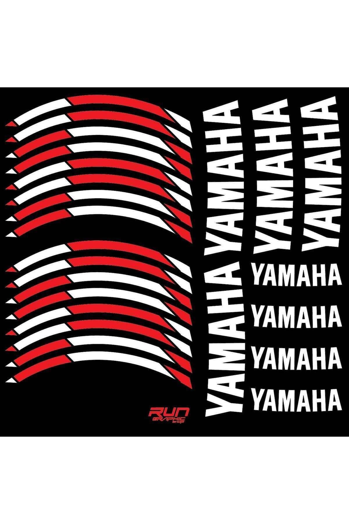 YAMAHA KIRMIZI JANT ŞERİDİ STİCKER Uyumlu