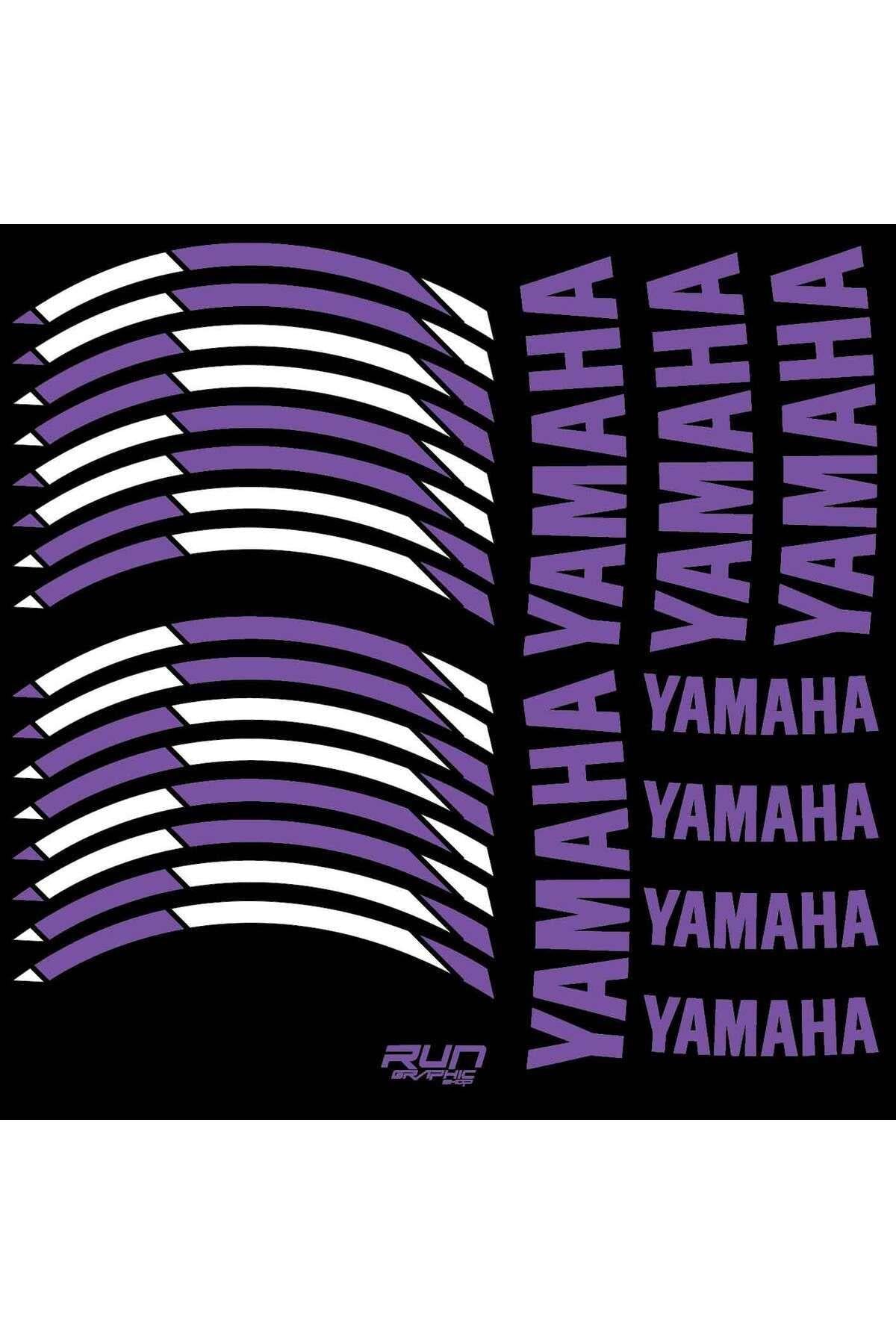 YAMAHA MOR JANT ŞERİDİ STİCKER Uyumlu