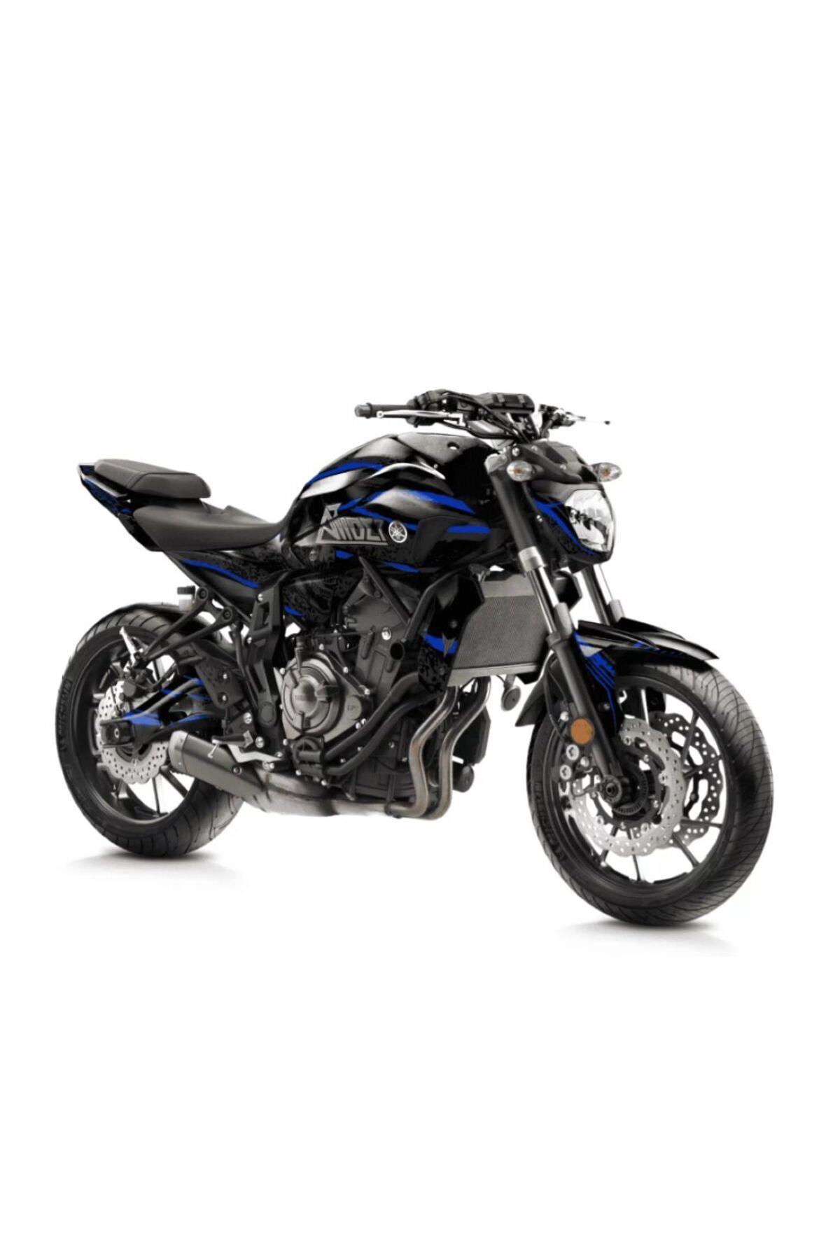 YAMAHA MT 07 2014-2017 MAVİ BLADE FULL BODY KİT STİCKER SET