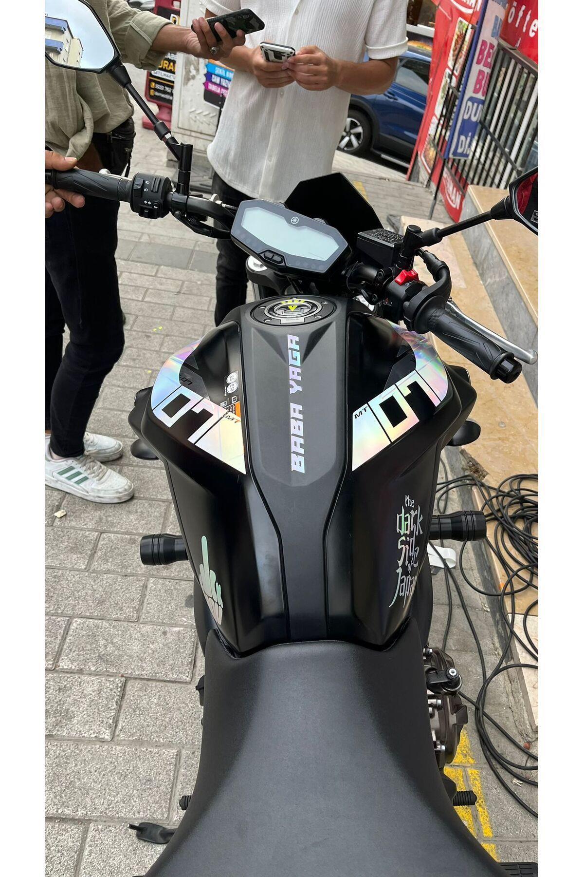 YAMAHA MT 07 2018-2019 HOLOGRAM STİCKER SET JANT İÇİ YAZILI