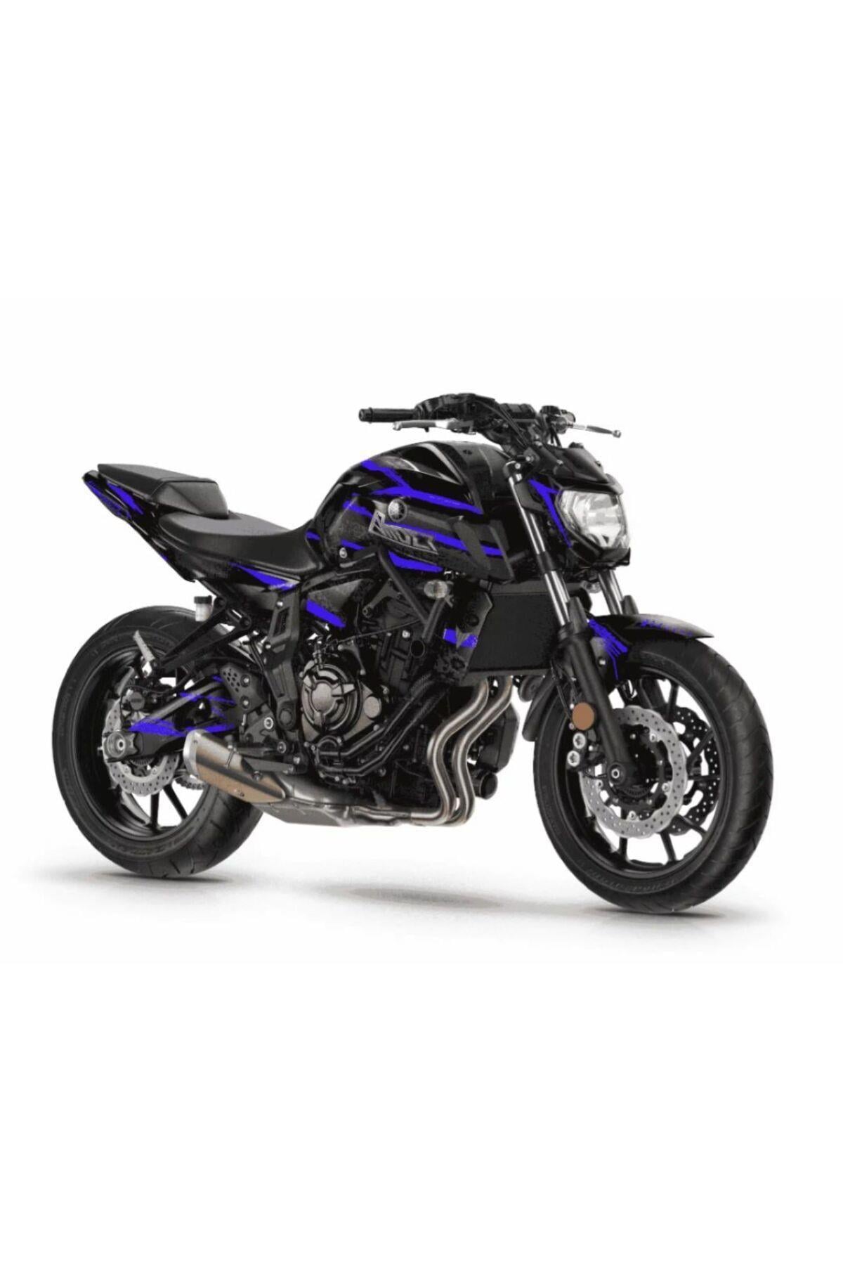 YAMAHA MT 07 2018-2019 MAVİ BLADE FULL BODY KİT STİCKER SET