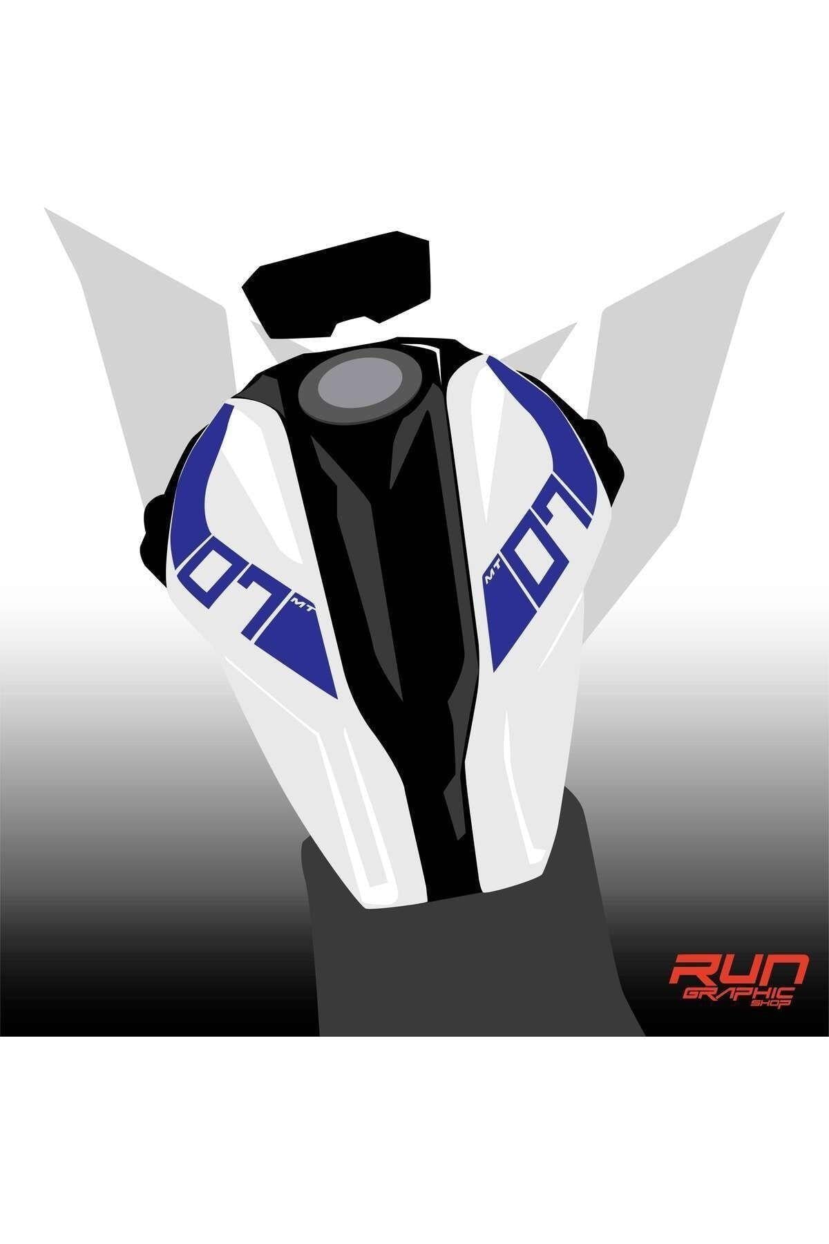 YAMAHA MT 07 2018-2019 MAVİ DEPO STİCKER