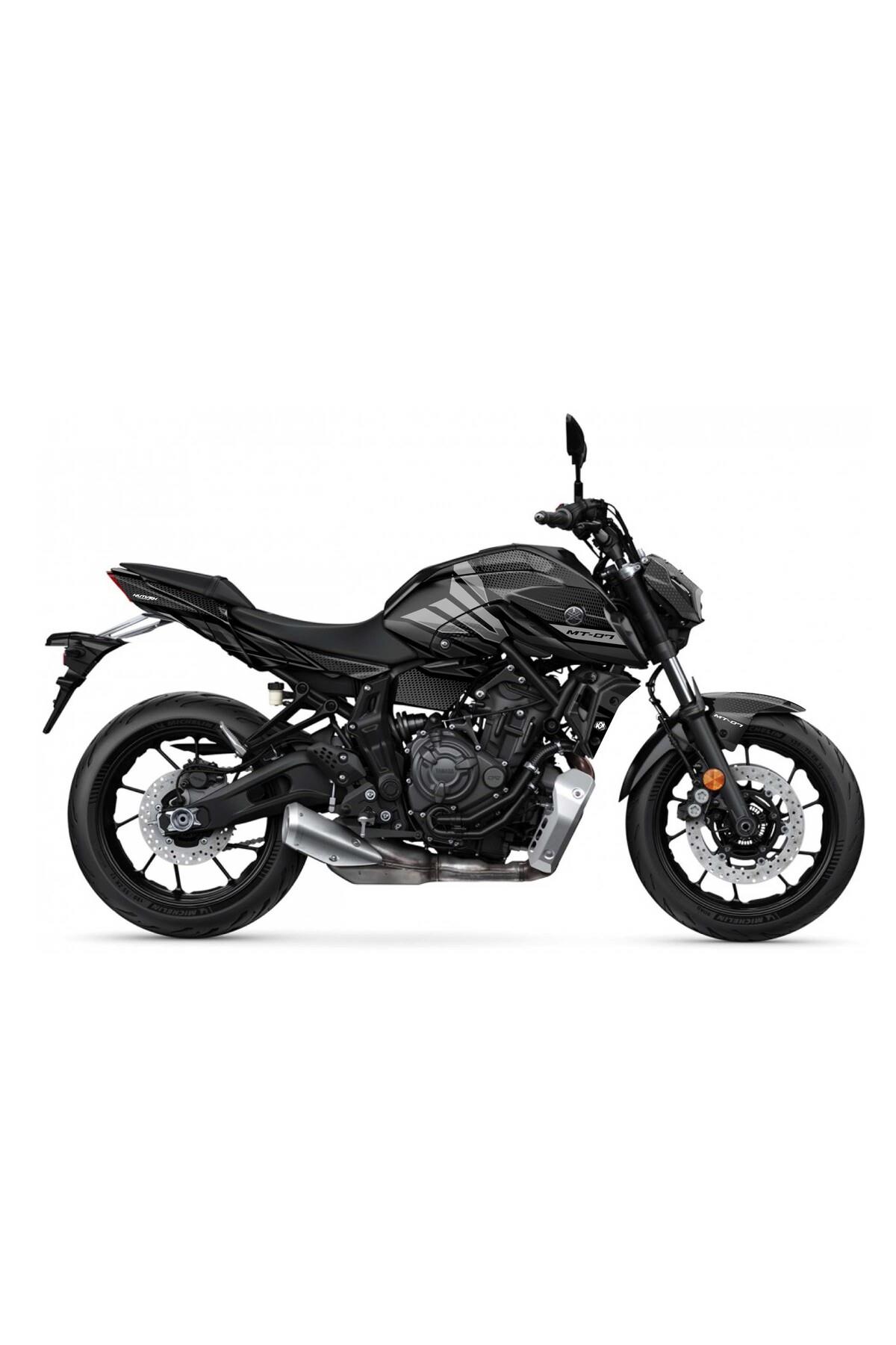 YAMAHA MT 07 2020-2024 Uyumlu SİYAH PLAYER STİCKER SET FULL BODY KIT MDL2
