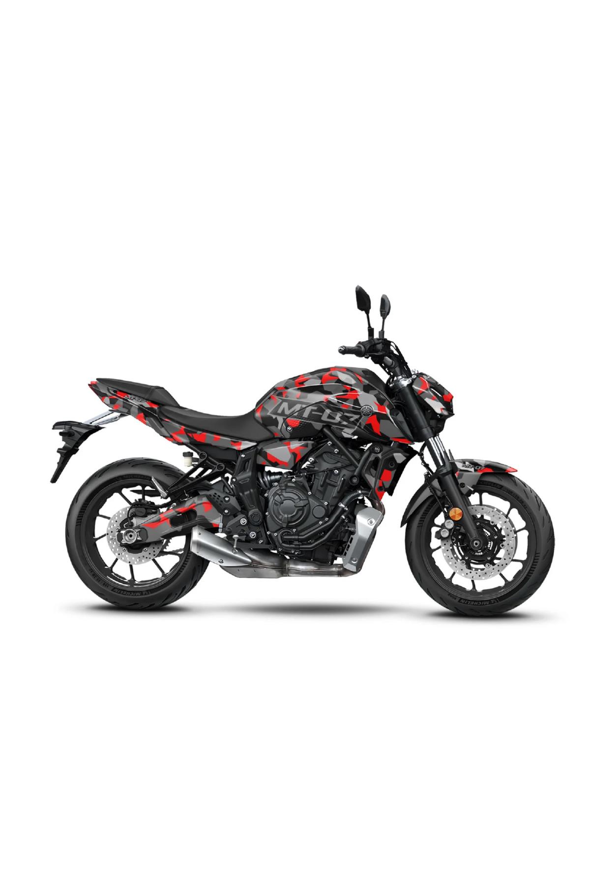 YAMAHA MT 07 GEN3 KAMUFLAJ GRAPHİC KİT STİCKER SET